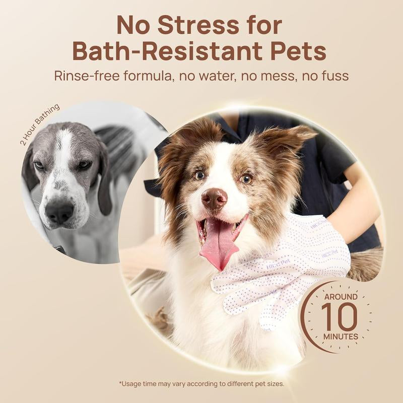 HICC PET Pet PRO Glove Wipes,Dog&Cat Disposable 20Pcs Satisfied Gentle Fresh Breath Outdoor No-Clean Hypoallergenic Facial Pet Wipes Disposable No-Rinse Grooming Formulated for Dogs Petwipes Deodorizing Cleaner Removal #Petlife