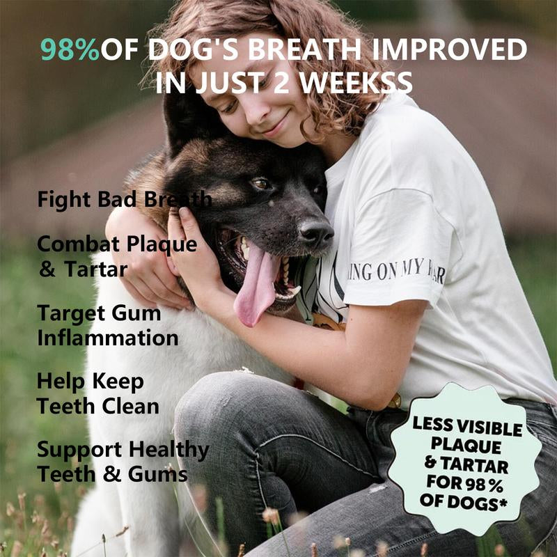 Bolo Tails Dental Powder, Breath Freshener and Teeth Cleaning Dental Care for Dogs, Plaque Tartar Remover- the Vet-Approved Dental Powder That Makes Dog Teeth Care Effortless